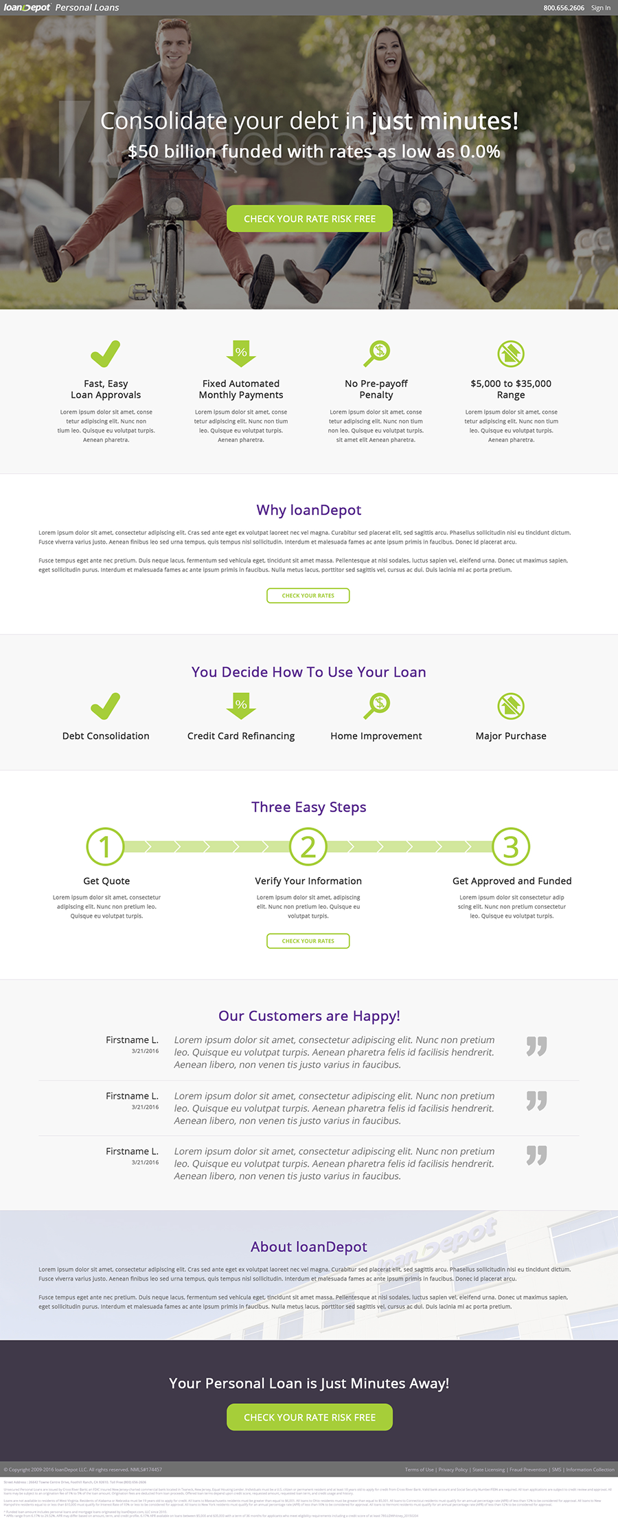 loanDepot — Mortgage application