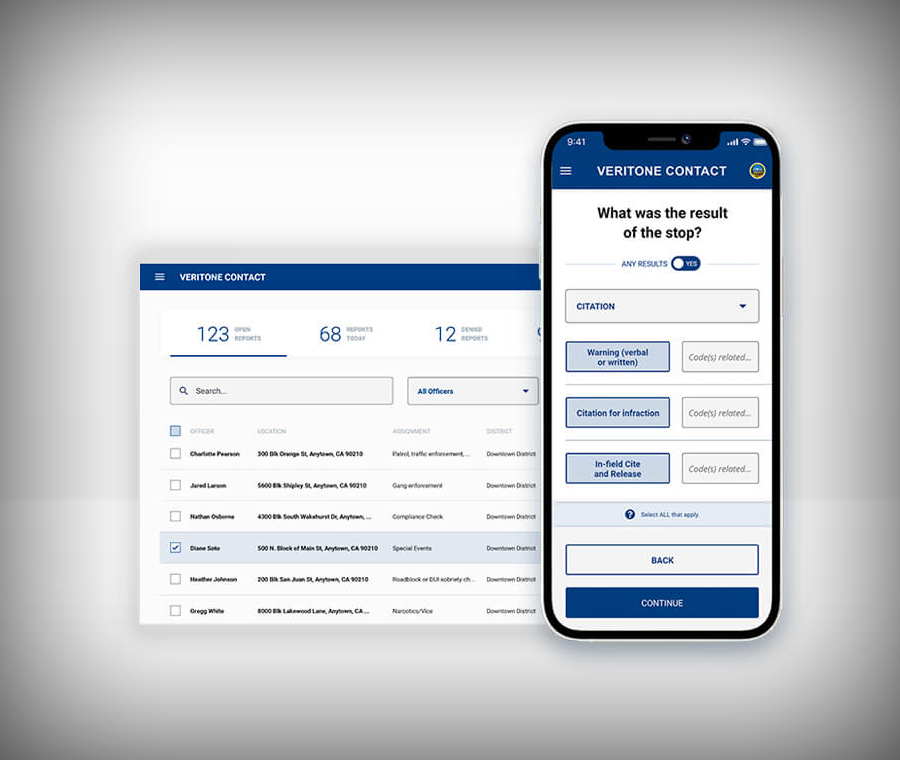 Veritone — AI stop-data reporting